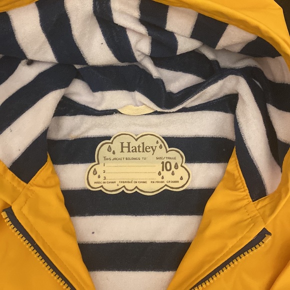 Yellow With Navy Stripe Lining Splash Jacket( new) - Picture 3 of 6